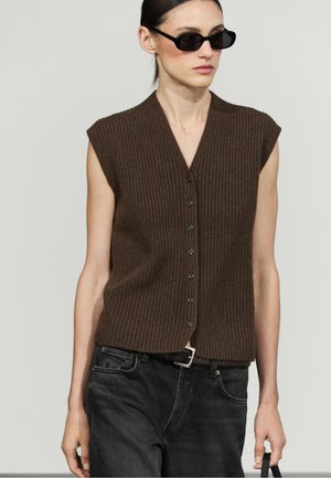 Massimo Dutti, Smanicato - dark brown