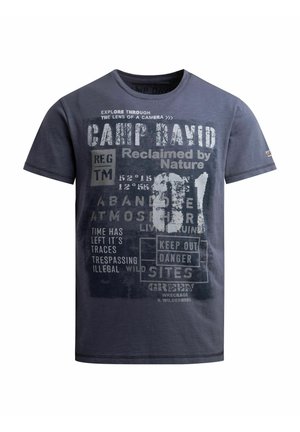 Camp David, CAMP DAVID T-SHIRT RUNDHALS MIT VINTAGE PRINT - T-Shirt print - blue concrete