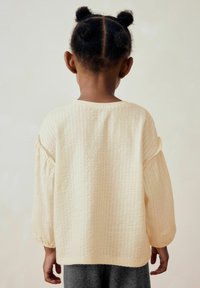 Next LONG SLEEVE TEXTURED - Bluză - cream