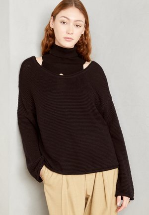 LONGSLEEVE ROUNDNECK - Strikkegenser - black