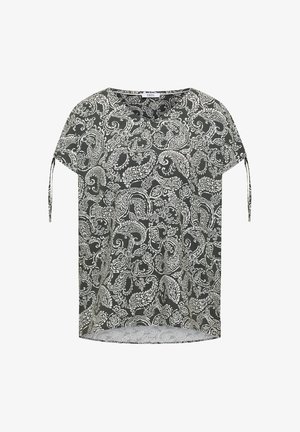 Cecil, BLOUSENSHIRT WITH GERAFFTEM DETAIL, khaki