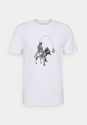 T-shirt print - white