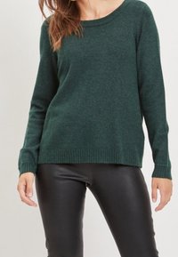 VILA Stickad tröja - green
