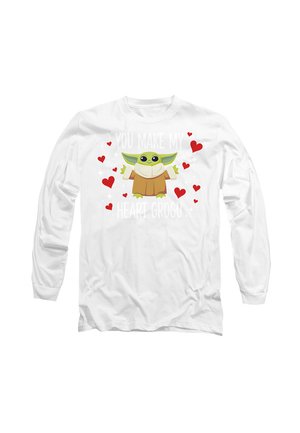 STAR WARS YOU MAKE MY HEART GROGU - Langarmshirt - white