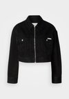 CROPPED JACKET - Jakna iz džinsa - soft black