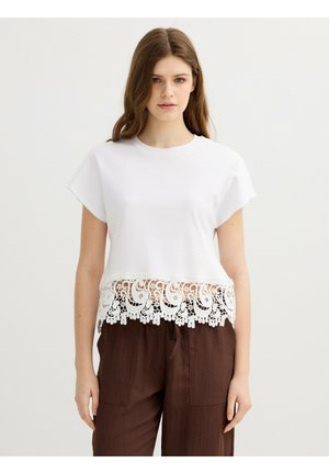 INSIDE, CAMISETA COMBINADA - Camiseta estampada - blanco