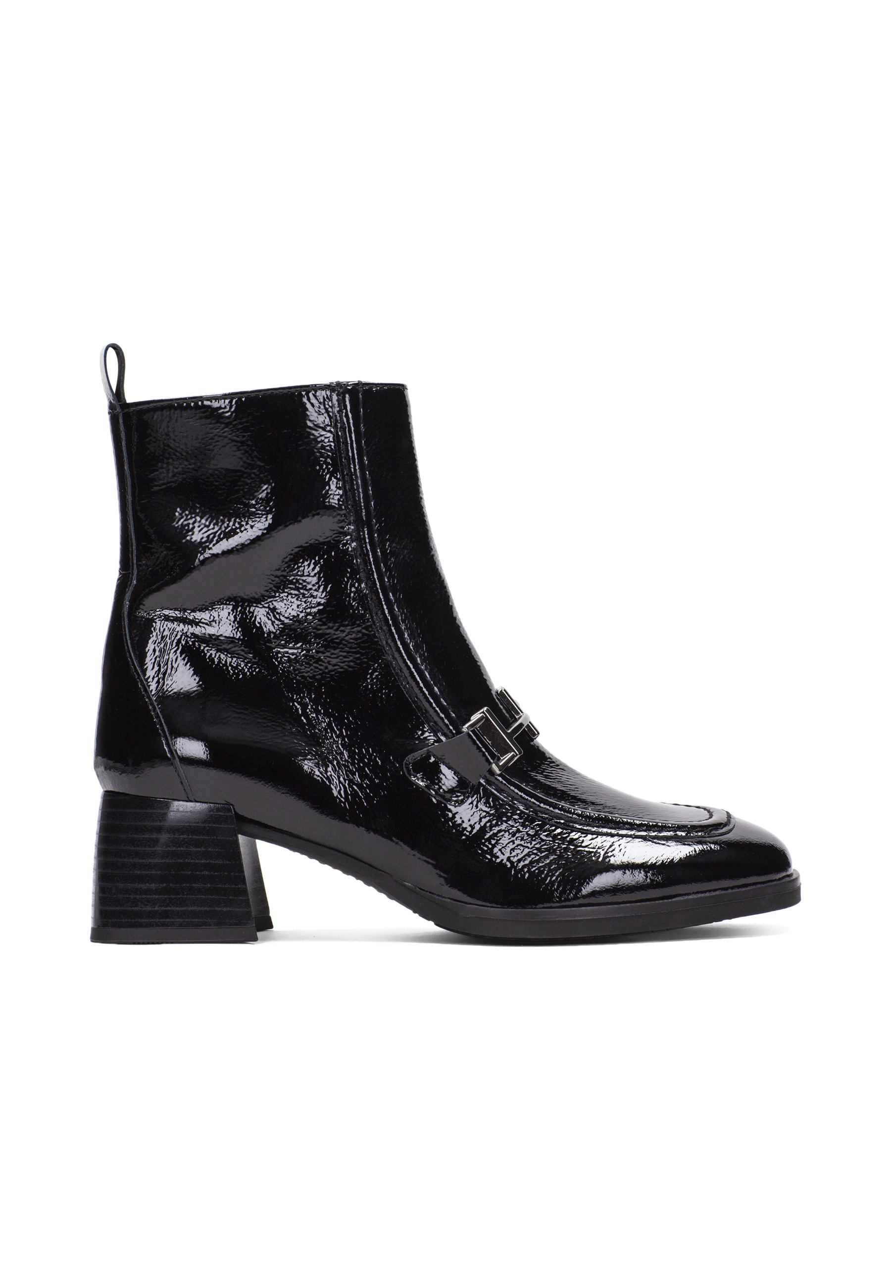 Bottes à Talons Hispanitas En Cuir Grainé Noir - Taille 37 - Occasion Bon état