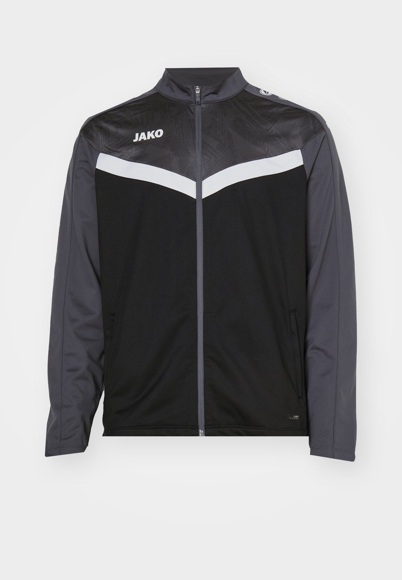 JAKO Classico Veste Homme - Tricot Polyester Brillant Avec Poches Zippées