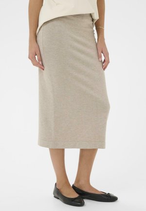 MILA - Jupe crayon - greige melange
