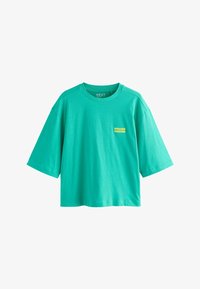 Sélectionné, teal blue graphic