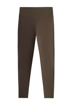 OYSHO, COMFORTLUX ANKLE-LENGTH LEGGINGS 31320226 - Leggings - dark brown