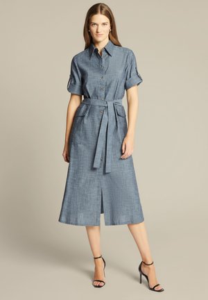 SAFARI EFFETTO - Shirt dress - blu