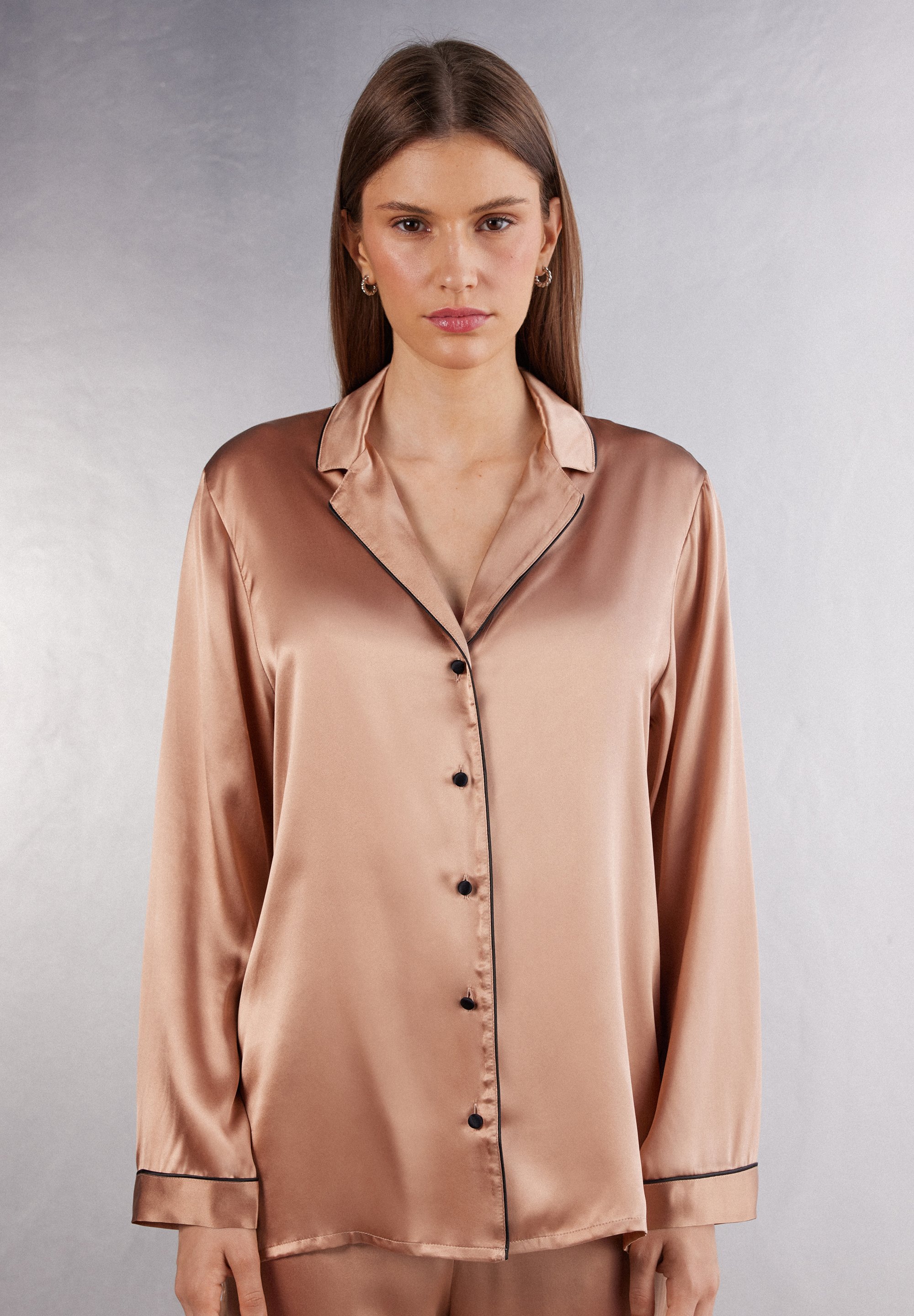 Intimissimi Pyjama top - rose satin/light pink - Zalando
