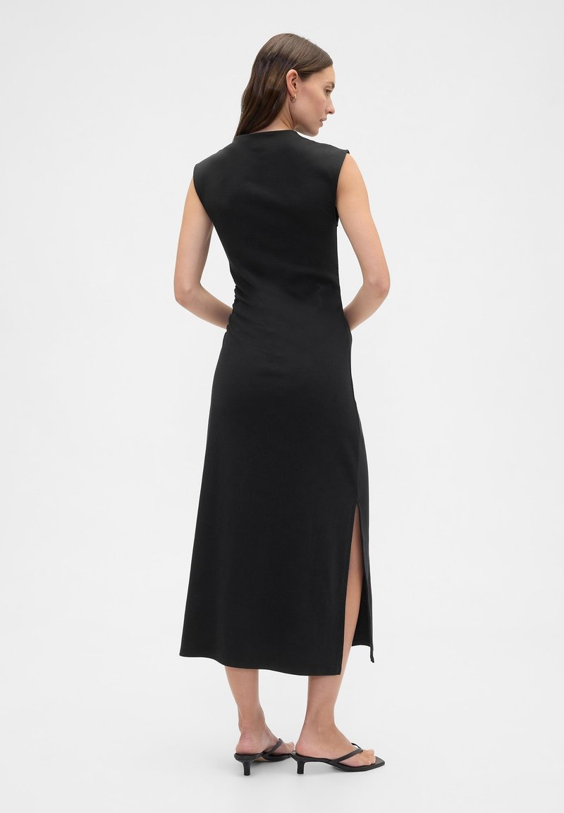 sachin and babi light blue dress 𝒙𝒍𝒄𝒐 Nudepink Vneck color bodycon midi draped dress PINKISH beige  apricot sexy high slit main image 1