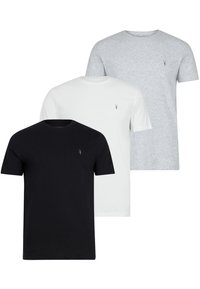 TONIC CREW 3 PK - Osnovna majica kratkih rukava - optic white/black/grey