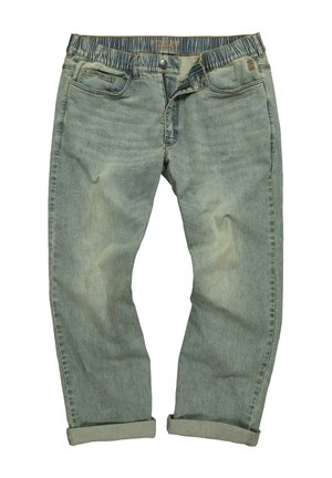 STHUGE POCKET VINTAGE LOOK - Relaxed fit jeans - matte blue denim