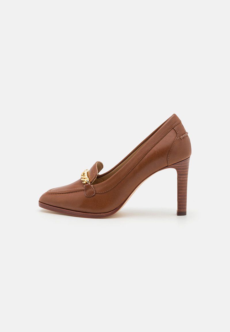 ralph lauren tan heels