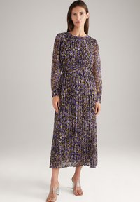JOOP! PLISSEE IN GEMUSTERT - Day dress - lila gelb gemustert