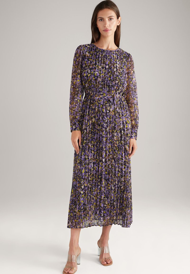 JOOP! PLISSEE IN GEMUSTERT - Day dress - lila gelb gemustert