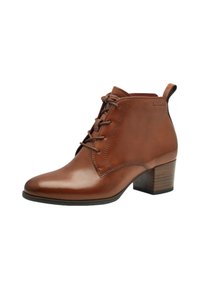 Tamaris MIT TOUCH-IT - Bottines à lacets - cognac