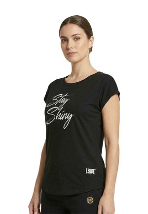 LEONE 1947, T-SHIRT - T-shirt imprimé - black-light grey solid
