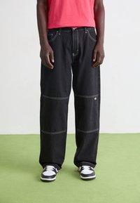 Dickies DOUBLE KNEE  - Radničke traperice - black denim