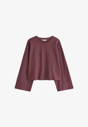 Lindex, LINDEX JERSEY TOP WITH WIDE SLEEVES LINDEX - Langærmet T-shirt - dark dusty red