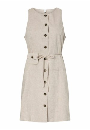 YAS, MIDIKLEID - Blousejurk - white pepper