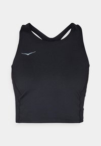 ELARO CROP BRA - Toetav spordirinnahoidja - black