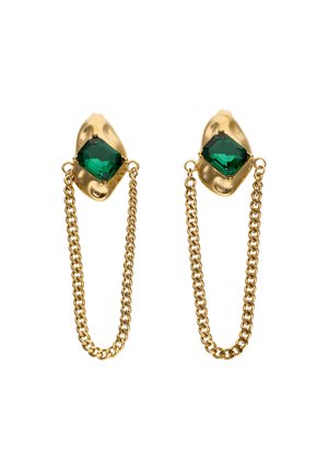 Fülbevalók - gold green