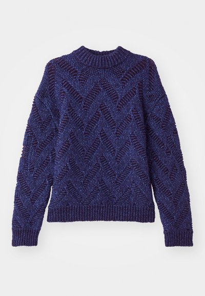 Henrik Vibskov FLAT CREWNECK - Strickpullover - navy