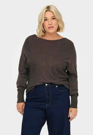 ONLY Carmakoma CARAIDA - Pullover - chocolate brown