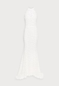 LONG HALTERNECK LACE DRESS - Robe de cocktail - ivory