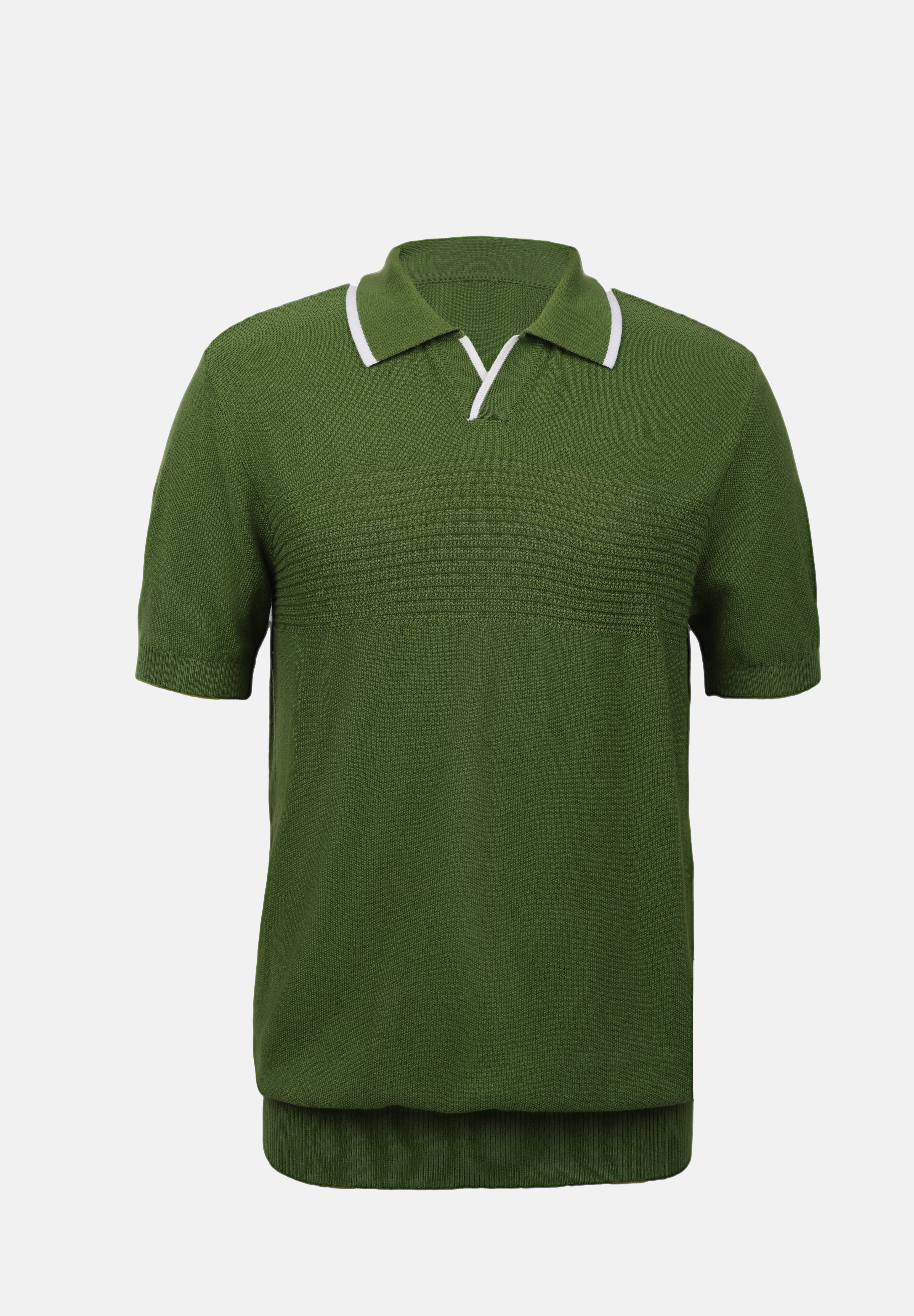 Pier One KNIT POLO SHIRT - Polo shirt - olive - Zalando.co.uk