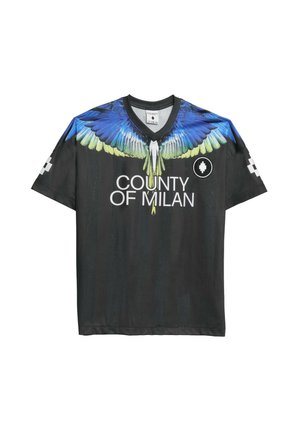 County of Milan, T-SHIRT CALCIO  VAR.110 - Triko s potiskem - black