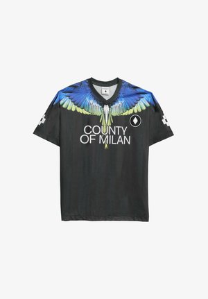 County of Milan, T-SHIRT CALCIO VAR.110 - Triko s potiskem - black