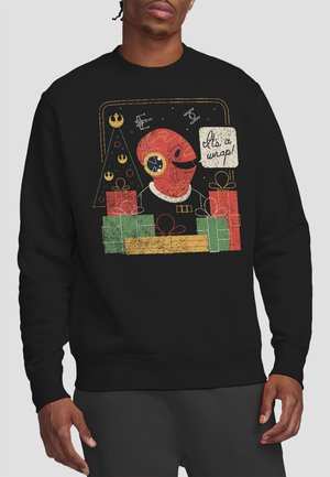 STAR WARS RETRO CHRISTMAS ADMIRAL ACKBAR WRAP  - Long sleeved top - black