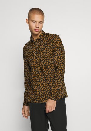 SHIRT STRAIGHT FIT - Vapaa-ajan kauluspaita - black
