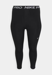 Nike Performance - PLUS - Tights - black/white Miniatyrbild 1