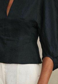Reiss REGULAR FIT - REMI BALLOON-SLEEVE - Blúz - navy