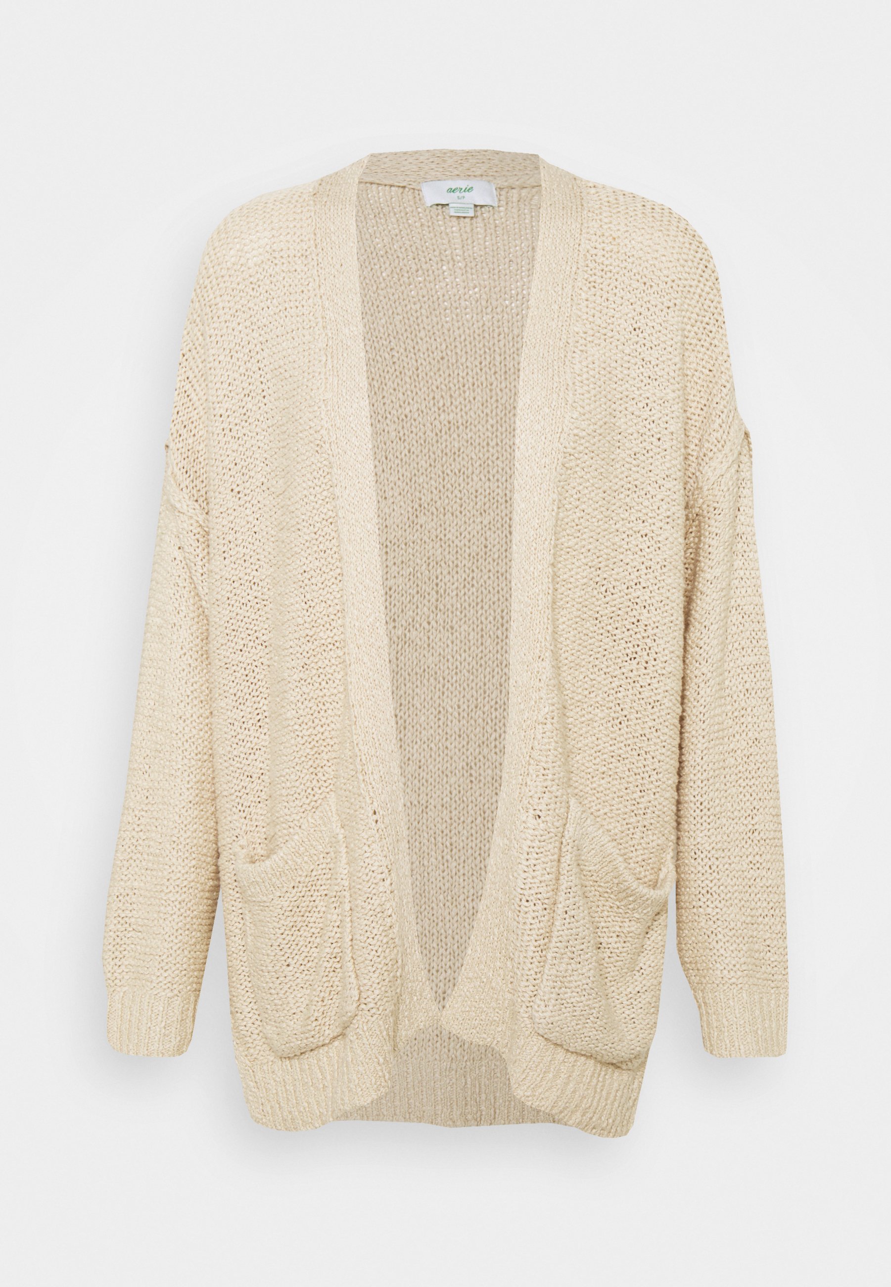 aerie BEACH CARDI - Cardigan - soft oat 