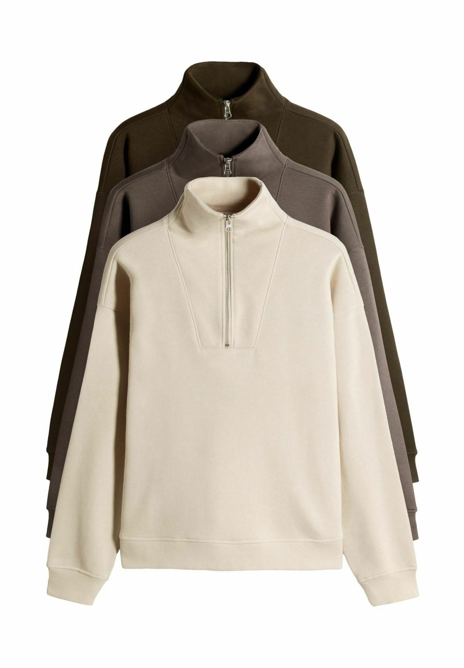funnel neck fleece pullover
