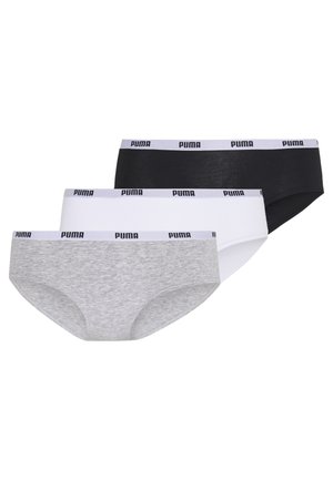 HIPSTER 3PACK - Slip - white/grey/black