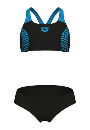 OPENINGS SET - Bikini - black turquoise