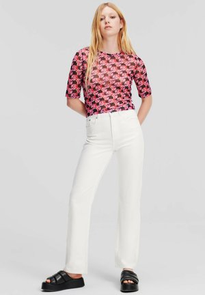HIGH-RISE - Slim fit -farkut - white
