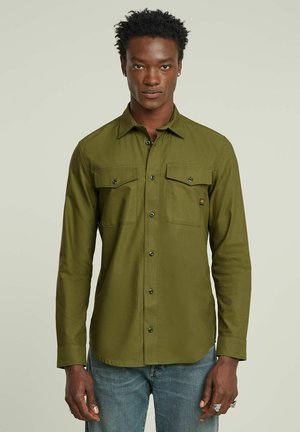 MARINE - Overhemd - shadow olive ensis green oxford