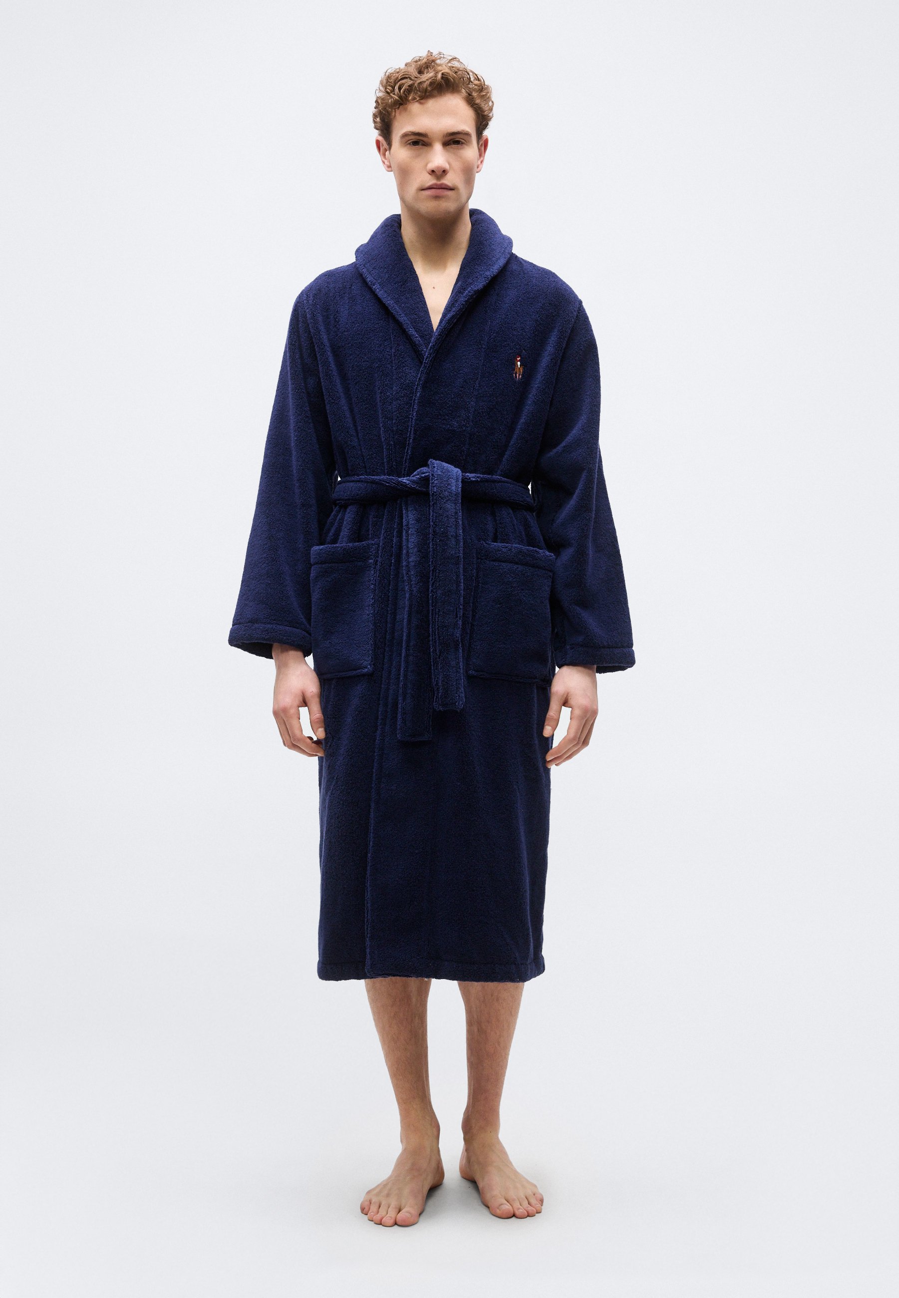 Polo Ralph Lauren SHAWL LOUNGE ROBE - Dressing gown - newport navy