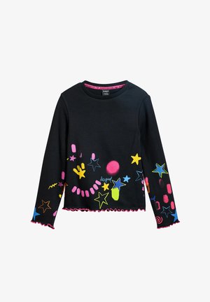 STAR - Top dugih rukava - black