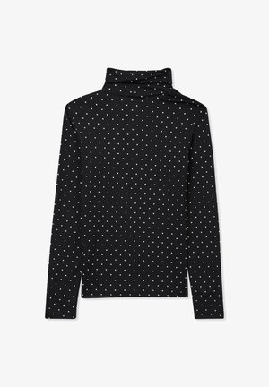 Terranova DOLCEVITA A POIS - Maglietta a manica lunga - nero