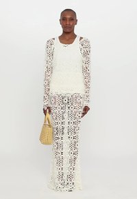Norma Kamali OBIE LONG SKIRT - Jupe longue - cream